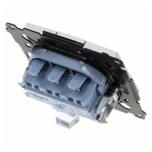 TP31.01/143 Przycisk zwierny potrójny Aluminium Mat Simon 55 - Widok z tyłu