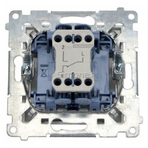 Łącznik schodowy 10A Aluminium Mat Simon 55 - Widok tyłu
