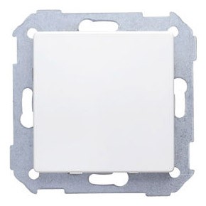 82800-30 Zaślepka ramki z mostkiem (Pasuje do ramek pojedynczych jak i wielokrotnych) Biały Simon 82 - Widok z przodu