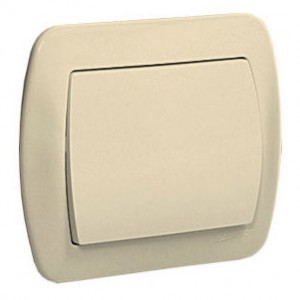 AW1/12 Łącznik pojedynczy Beżowy Simon Akord - Widok z przodu