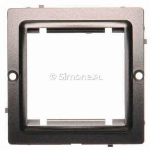 BMA45/21 Adapter na osprzęt standardu 45x45mm Inox Met. Simon Basic - Widok z przodu