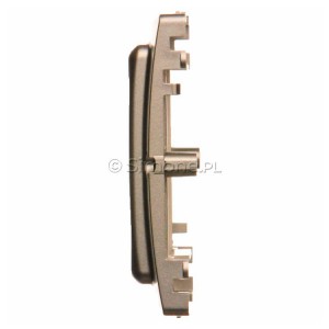 Adapter na osprzęt standardu 45x45mm Satynowy Met. Simon Basic - Widok z boku)