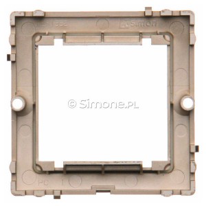 Adapter na osprzęt standardu 45x45mm Satynowy Met. Simon Basic - Widok z tyłu)