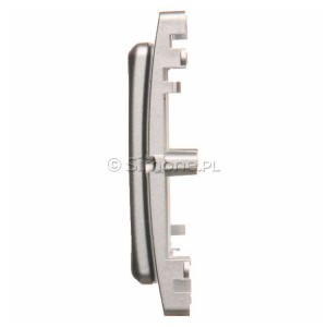 Adapter na osprzęt standardu 45x45mm Srebrny Mat. Simon Basic - Widok z boku)