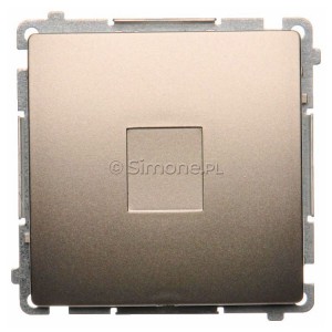 BMPS.01/29 Zaślepka ramki Satynowy Met. Simon Basic - Widok z przodu