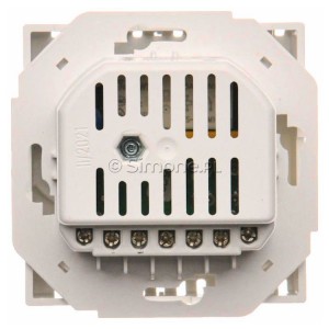 Regulator temperatury z czujnikiem zewnętrznym Biały Simon Basic - Widok z tyłu)