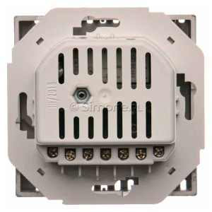 Regulator temperatury z czujnikiem zewnętrznym Inox Met. Simon Basic - Widok z tyłu)