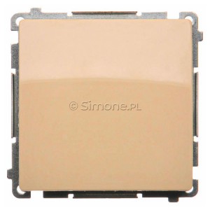 BMW1A.01/12 Łącznik pojedynczy 16A Beżowy Simon Basic - Widok z przodu