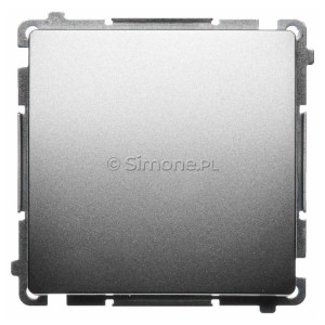 BMW1A.01/29 Łącznik pojedynczy 16A Satynowy Met. Simon Basic - Widok z przodu