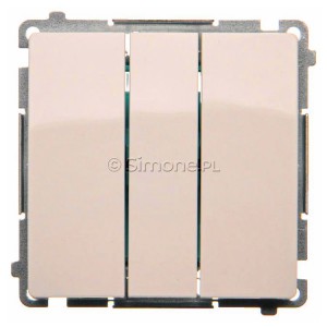 BMW31.01/11 Łącznik potrójny Biały Simon Basic - Widok z przodu