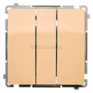 BMW31.01/12 Łącznik potrójny Beżowy Simon Basic - Widok z przodu