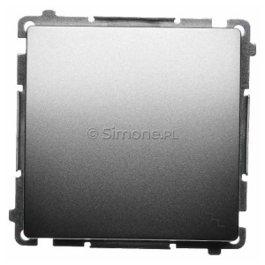BMW6.01/29 Łącznik schodowy 10A Satynowy Met. Simon Basic - Widok z przodu