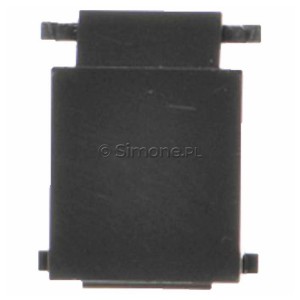 BWB/116 Zaślepka otworu wtyku RJ45/RJ12 do pokrywy gniazda teleinformatycznego Grafitowy Mat Simon 55 - Widok z przodu