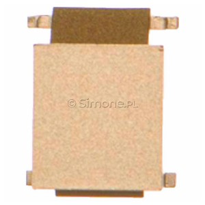 BWB/144 Zaślepka otworu wtyku RJ45/RJ12 do pokrywy gniazda teleinformatycznego Szampański Mat Simon 55 - Widok z przodu