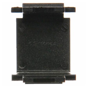 Zaślepka otworu wtyku RJ45/RJ12 do pokrywy gniazda teleinformatycznego Antracyt Simon 54 - Widok z tyłu)