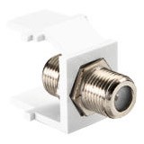 BWBF/11 Wkład ze złączem Typu F do pokryw teleinformatycznych Biały Simon 24 - Widok z przodu