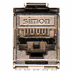 Wkład gniazda komputerowego RJ45 kat. 5e FTP (ekranowany) S-Connect Simon 10 - Widok z boku)