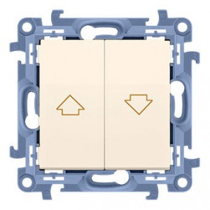 CZW1.01/41 Łącznik żaluzjowy 10A Kremowy Simon 10 - Widok z przodu
