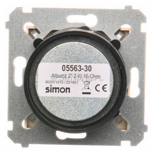 Głośnik 2W, 16Ohm Kremowy Simon 54 - Widok z tyłu)