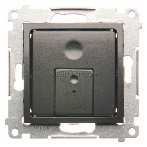 D75310.01/48 Ściemniacz dwuprzyciskowy 20-500W Antracyt Simon 54 - Widok z przodu