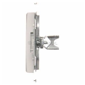 Adapter (przejściówka) na osprzęt standardu 45x45 mm Biały Simon 54 - Widok z boku)