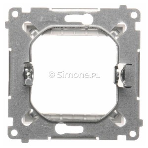 Adapter (przejściówka) na osprzęt standardu 45x45 mm Biały Simon 54 - Widok z tyłu)