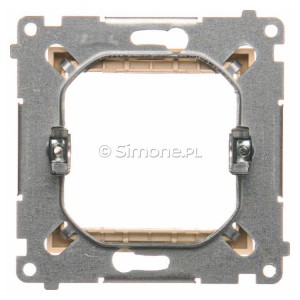 Adapter (przejściówka) na osprzęt standardu 45x45 mm Kremowy Simon 54 - Widok z tyłu)
