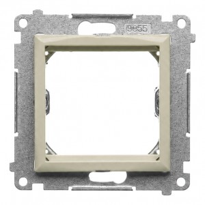 DA45.01/42 Adapter (przejściówka) na osprzęt standardu 45x45 mm Kaszmirowy Simon 54 - Widok z przodu