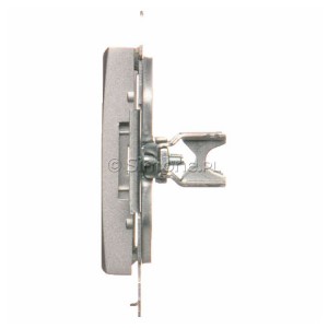 Adapter (przejściówka) na osprzęt standardu 45x45 mm Srebrny Mat Simon 54 - Widok z boku)