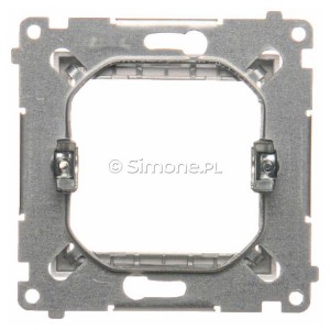 Adapter (przejściówka) na osprzęt standardu 45x45 mm Srebrny Mat Simon 54 - Widok z tyłu)