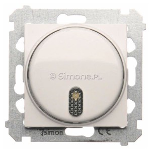 DDS1.01/11 Dzwonek elektroniczny Biały Simon 54 - Widok z przodu