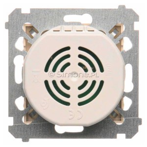 Dzwonek elektroniczny Kremowy Simon 54 - Widok z tyłu)