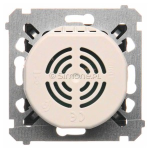 Dzwonek elektroniczny Czarny Mat Simon 54 - Widok z tyłu)