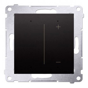 DESL1W.01/48 Ściemniacz do żarówek LED 1-kanał, Wi-Fi Antracyt Simon 54 - Widok z przodu