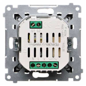 Termostat elektroniczny z programatorem tygodniowym, wyświetlaczem LCD i wewnętrznym czujnikiem temperatury Brąz Mat Simon 54 - Widok z tyłu)