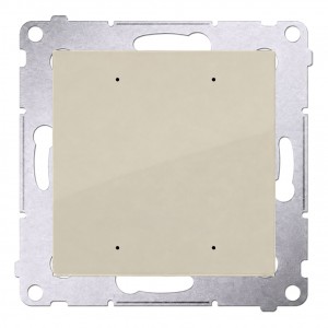 DEW1WA.01/42 Sterownik oświetleniowy pojedynczy sterowany smartfonem poprzez WiFi lub z dowolnego miejsca z dostępem do Internetu 1x16(2)A 230V Kaszmirowy Simon 54 - Widok z przodu