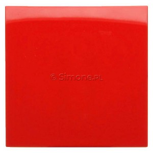 DKW1/22 Klawisz pojedynczy do mechanizmów: SW1M, SW6M, SW7M, SP1M Czerwony Simon 54 - Widok z przodu