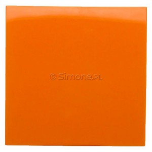 DKW1/32 Klawisz pojedynczy do mechanizmów: SW1M, SW6M, SW7M, SP1M Pomarańczowy Simon 54 - Widok z przodu