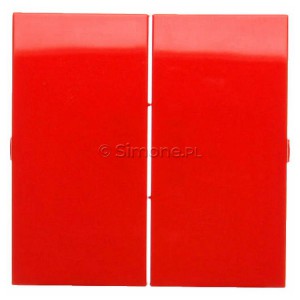 DKW5/22 Klawisze podwójne do mechanizmów: SW5M, SP2M Czerwony Simon 54 - Widok z przodu