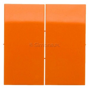 DKW5/32 Klawisze podwójne do mechanizmów: SW5M, SP2M Pomarańczowy Simon 54 - Widok z przodu