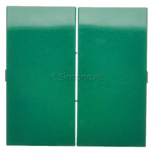 DKW5/33 Klawisze podwójne do mechanizmów: SW5M, SP2M Zielony Simon 54 - Widok z przodu