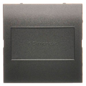 DP/48 Zaślepka ramki bez mostka Antracyt Simon 54 - Widok z przodu