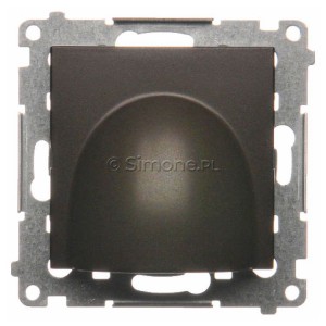 DPK1.01/46 Przyłącze kabla Brąz Mat Simon 54 - Widok z przodu