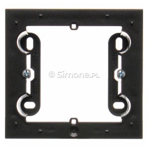 DPN1/48 Puszka natynkowa pojedyncza Antracyt Simon 54 - Widok z przodu