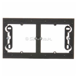 DPN2/48 Puszka natynkowa podwójna Antracyt Simon 54 - Widok z przodu