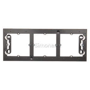 DPN3/48 Puszka natynkowa potrójna Antracyt Simon 54 - Widok z przodu