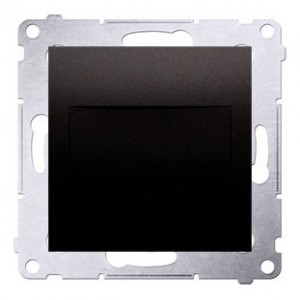 DPS.01/48 Zaślepka ramki z mostkiem Antracyt Simon 54 - Widok z przodu