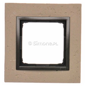 DRN1/93 Ramka pojedyncza Nature Beton Funda Mente Simon 54 - Widok z przodu