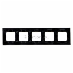 Ramka pięciokrotna Nature Metal Inox Dark Simon 54 - Widok z tyłu)
