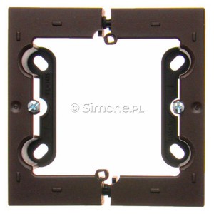 DSC/46 Puszka natynkowa pojedyncza, składana Brąz Mat Simon 54 - Widok z przodu